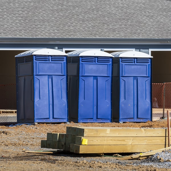 what is the expected delivery and pickup timeframe for the portable toilets in Duncans Mills CA